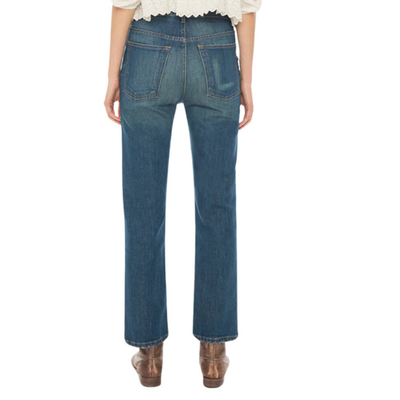 The Great NEW The Straight A High Rise Cropped Length Straight Leg Jeans Size 25 - Picture 15 of 15